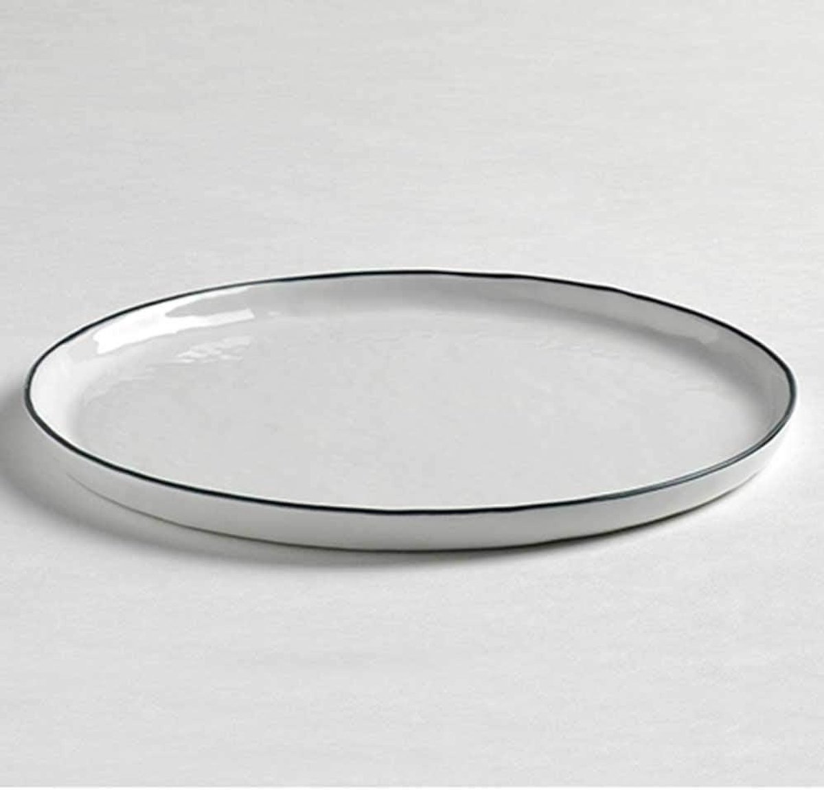 Dessertbord Piana - Bord Rond - Dineren Thuis - Hoog Vakmanschap - 215 cm - Basaltgrijs