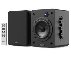 Majority D50X Bookshelf Speakers - Bluetooth - 60W -HDMI ARC - Stereo - Ingebouwde Versterker - Zwart