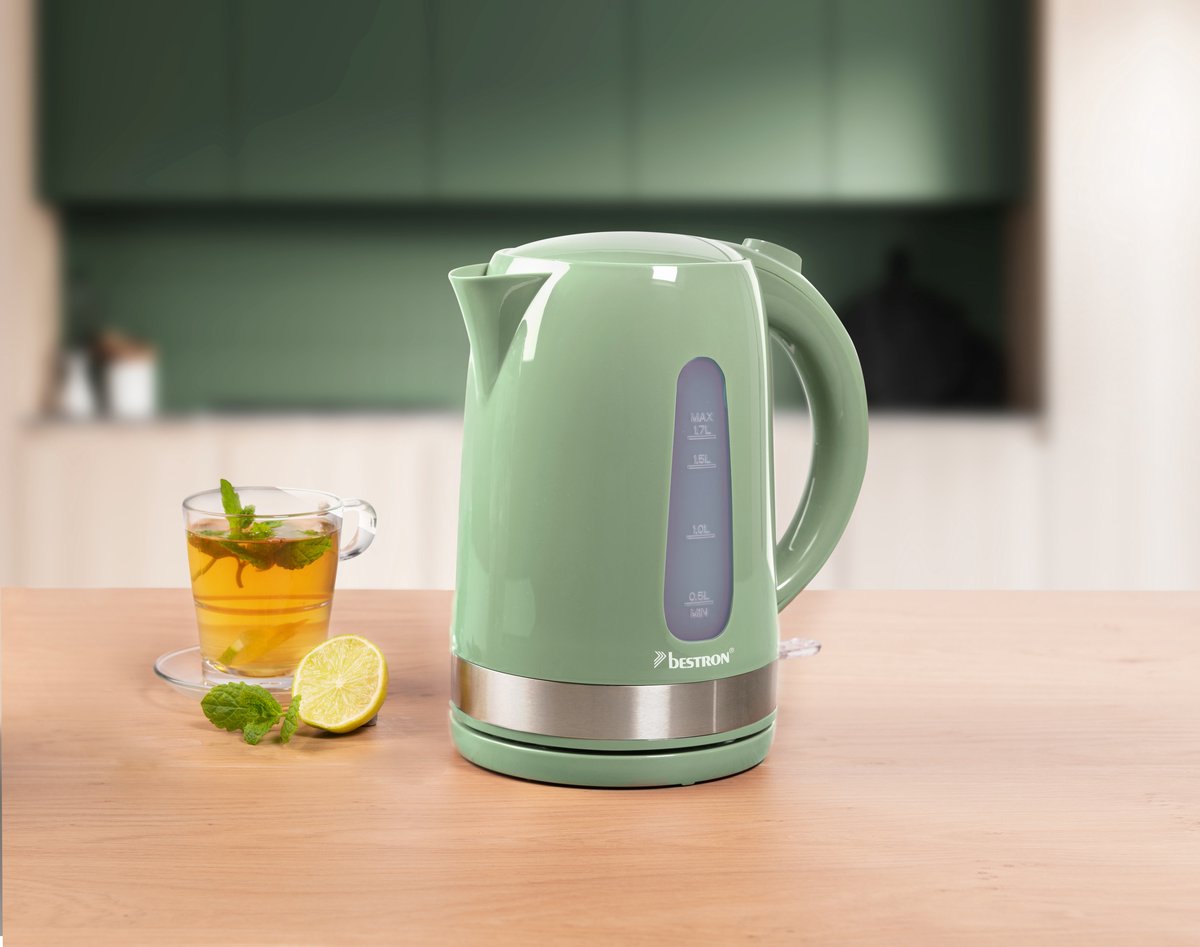 Bestron Waterkoker AWK200SPNM - 2200W - 1.7L - Automatisch uitschakelen - Mintgroen — afbeelding 4