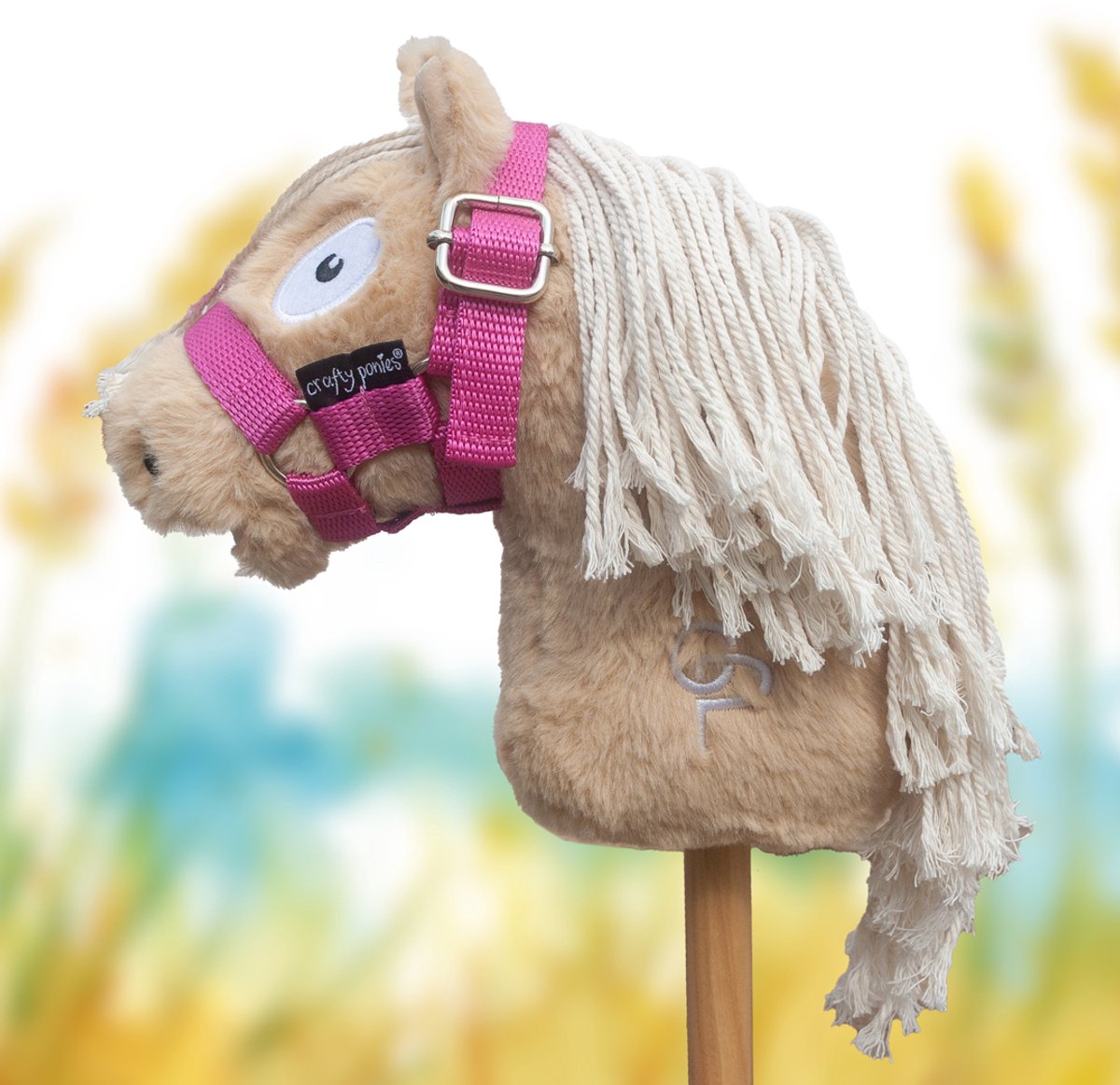 Crafty Ponies Hobby Pony Palomino – Educatief stokpaardje met accessoires voor kinderen