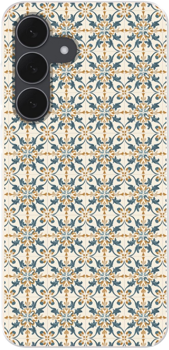 Telefoonhoesje Geschikt voor Samsung Galaxy S25 FE hoesje - Patroon - Klassiek - Kleurrijk - Siliconen Telefoonhoesje Telefoonhoesje