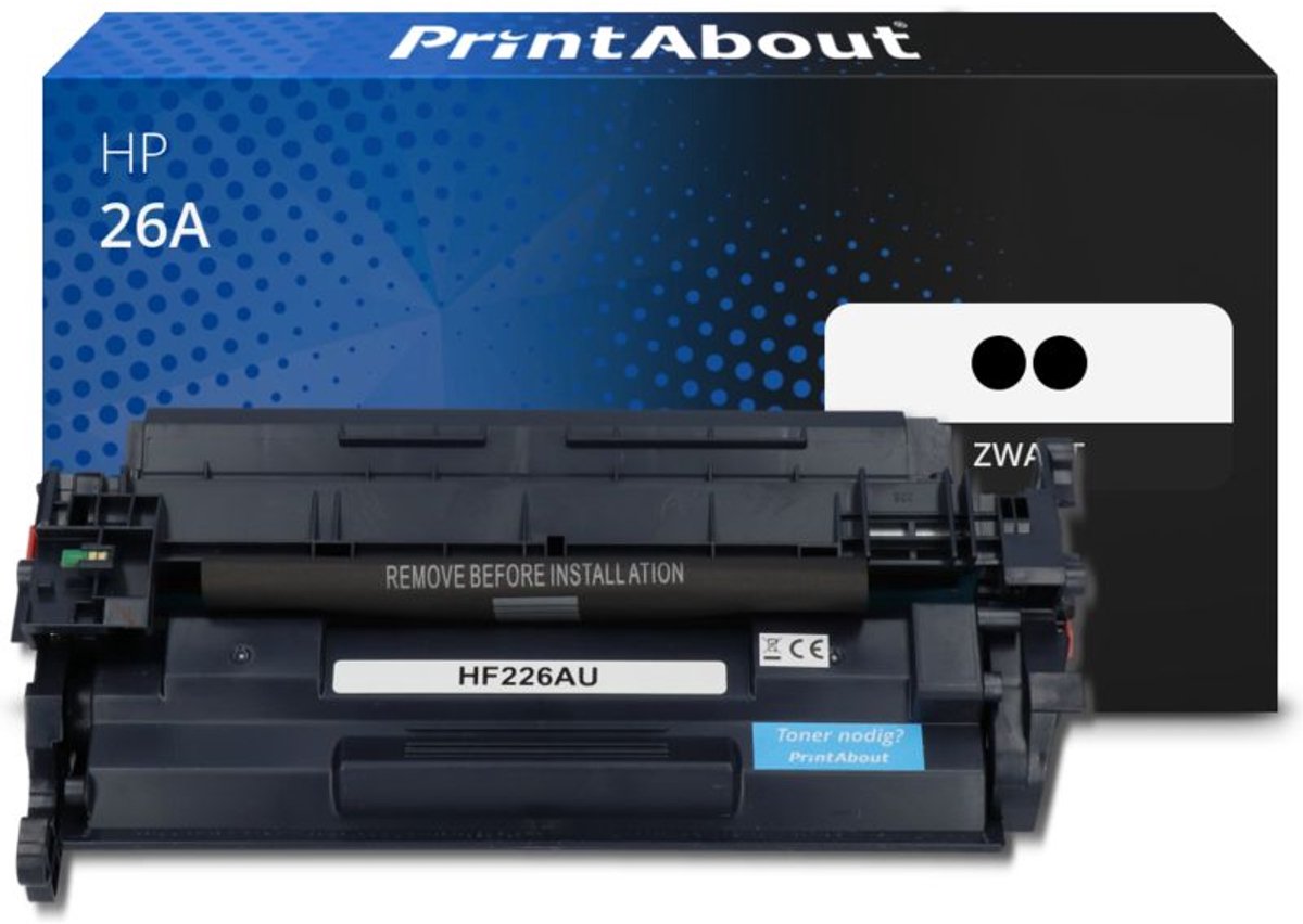 PrintAbout - Alternatief voor de HP CF226A (nr 26A) / Zwart / 2 Pack