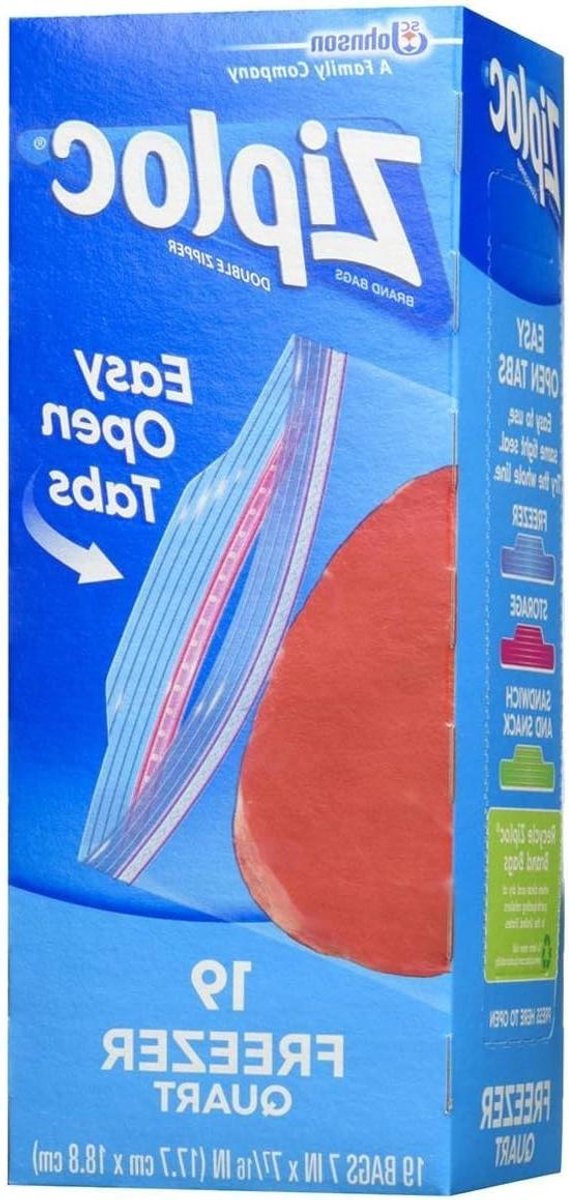Ziploc Zware Diepvrieszakjes - Voedselzakjes Plastic - Voedsel Bewaren - Herbruikbaar Vriezerbestendig - 1 Liter - Doorzichtig