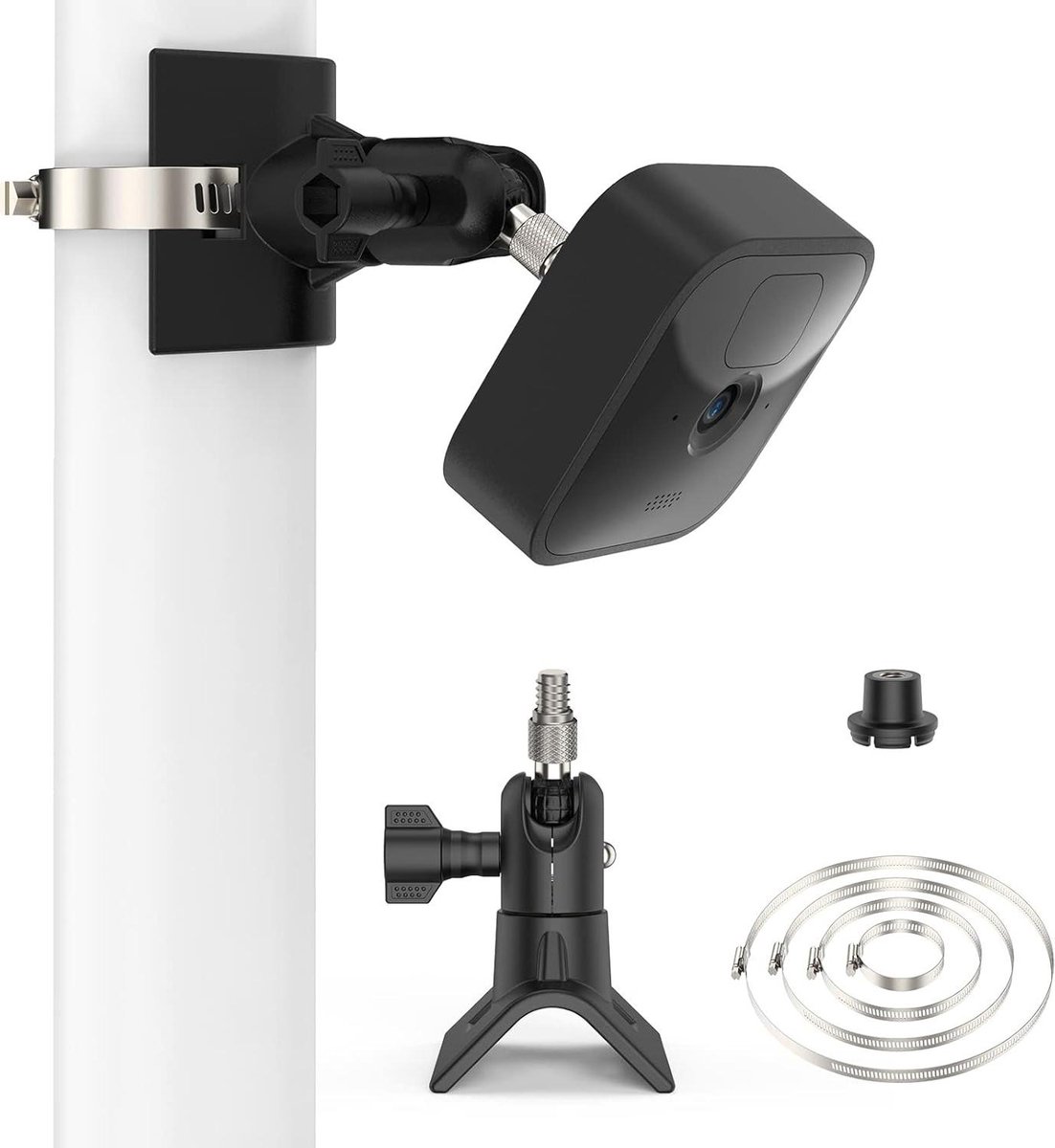 Paalbeugel - Mastklem Camera - Camera Beveiligen - Universele Compatibiliteit - 5 cm Diepte - Zwart