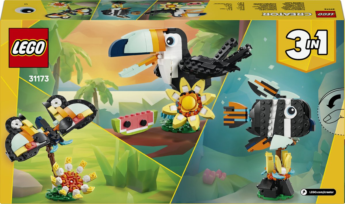LEGO® Creator 3in1 Wilde Dieren: Tropische Toekan - 31173 — afbeelding 13