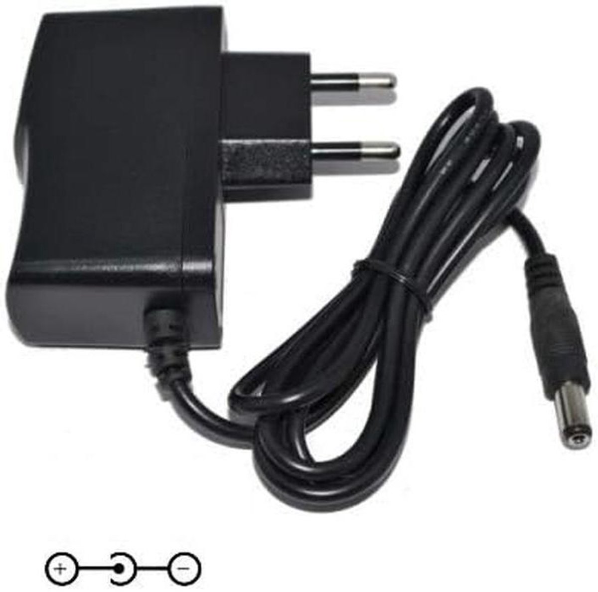 Netsnoer Babyfoon - Oplader Adapter - Babykamer Monitoren - Hoge Kwaliteit Product - 110 cm - Zwart