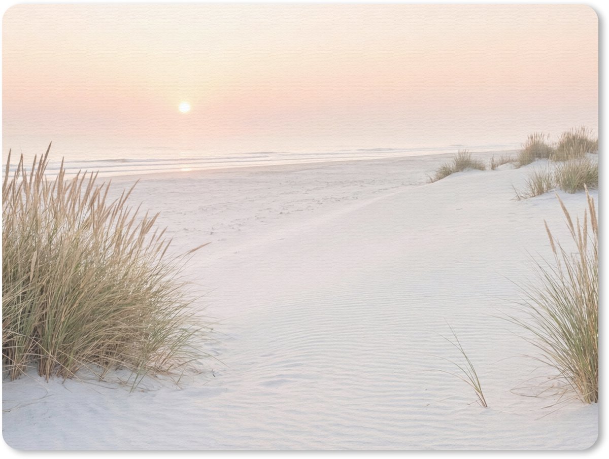 Muismat 12x10 cm - Mousepad Horizon - Duinlandschap - Zand - Muismatten