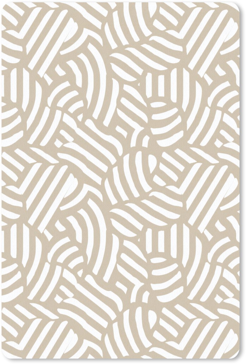 Muismat 13x20 cm - Mousepad Abstract - Modern - Beige - Muismatten