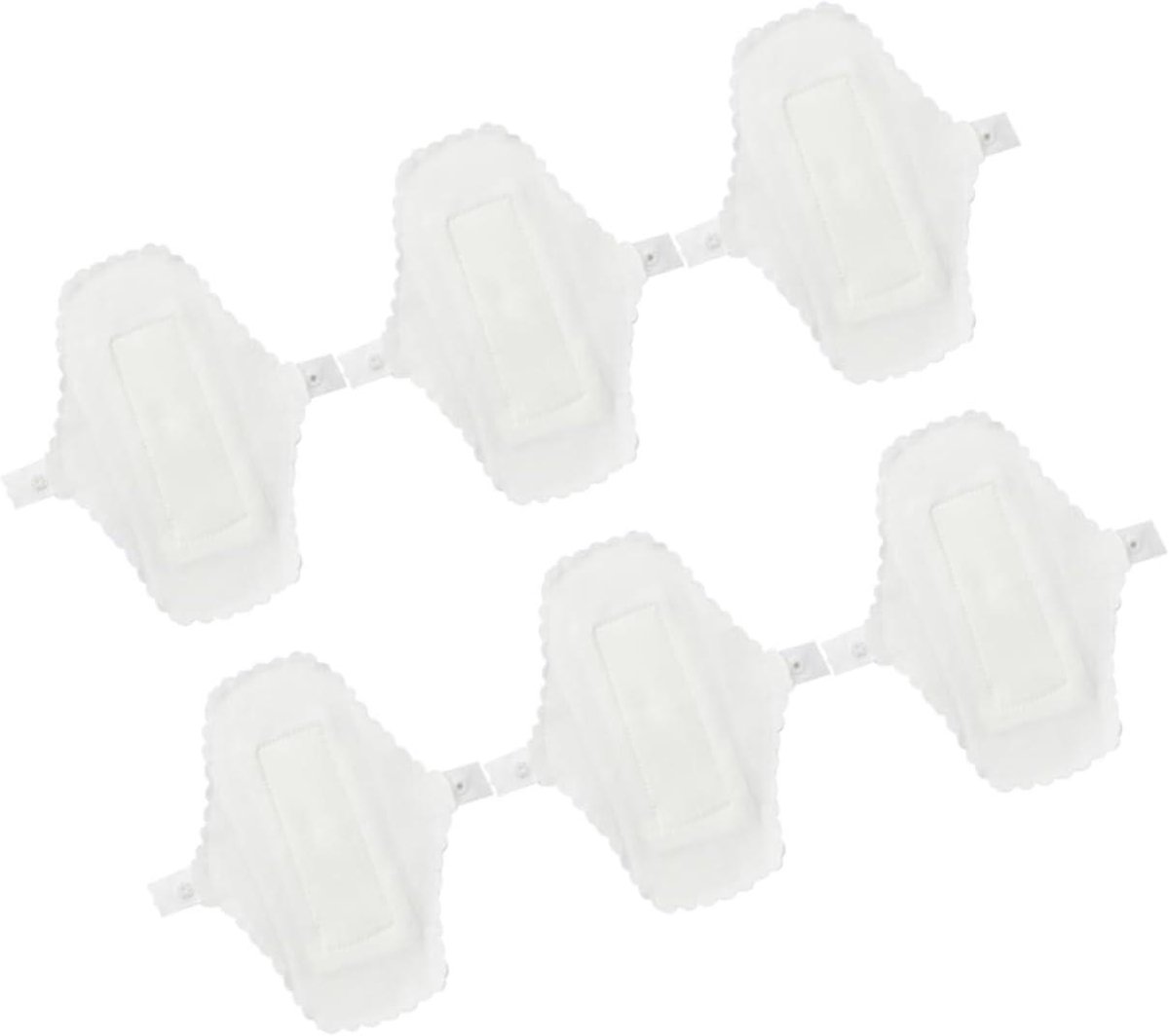 Herbruikbare Inlegkruisjes - Wasbare Pads - Intieme Hygiëne - Met Bevestigingsknoop - 18 x 13 cm - Zoals Afgebeeld