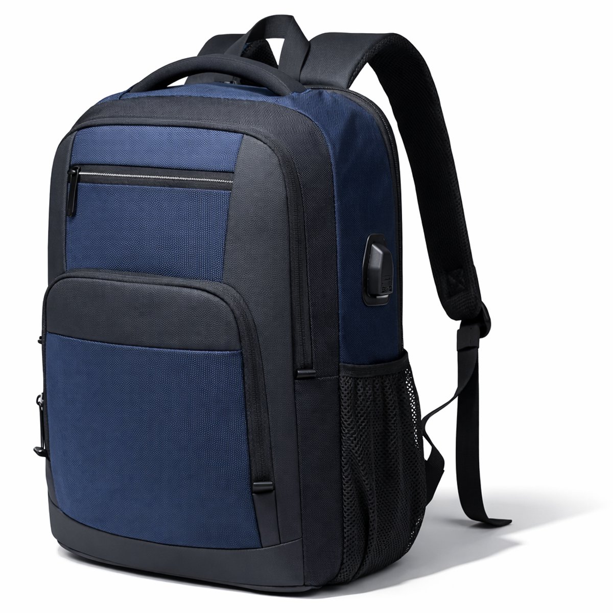 Laptop Rugzak 15.6 inch - Ant-diefstal - Waterbestendig - USB Oplaadpoort - Blauw