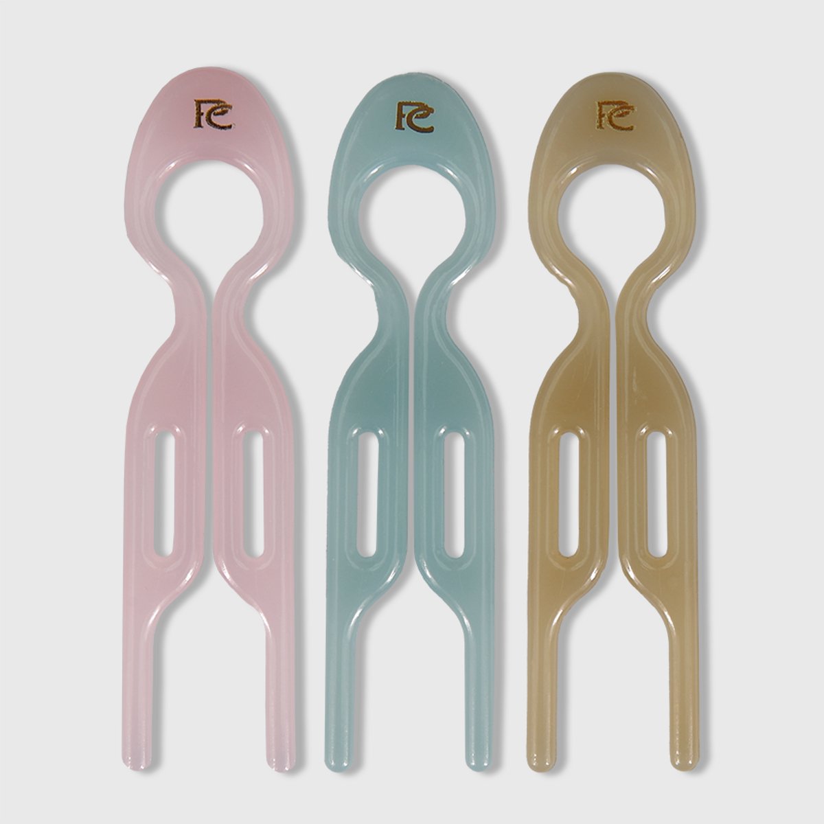 Transparant Colors Set - 3 Hairpins