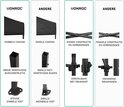 Vergelijking van de VONROC partytent met andere partytenten: dubbele coating, brede verstevigde buisconstructie, sterke constructie met drukknoop.