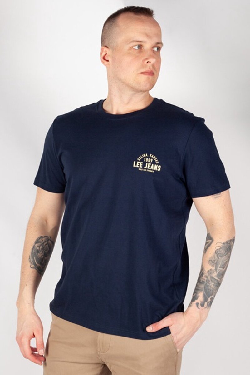 Lee- T-shirt Rivet L Blauw