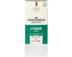 Vascobelo Koffiecups – Le Baron – 100 Capsules (10x10) – Donker Gebrand & Intens Espresso