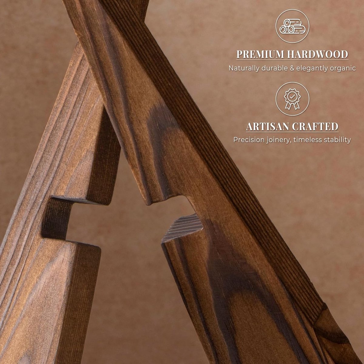 Ulisem - Bordenstandaard - Bordenhouder - Boekstandaard - Borden Display Standaard - Standaard - Houder - Steun - Rek - Hanger - Borden En Boeken - Kookboek - Voor Sierborden - Niet Gemakkelijk Vervormd - Duurzaam - Hout - 16*10.8*12 cm — cadeau in Cadeau-ideeën - foto 2