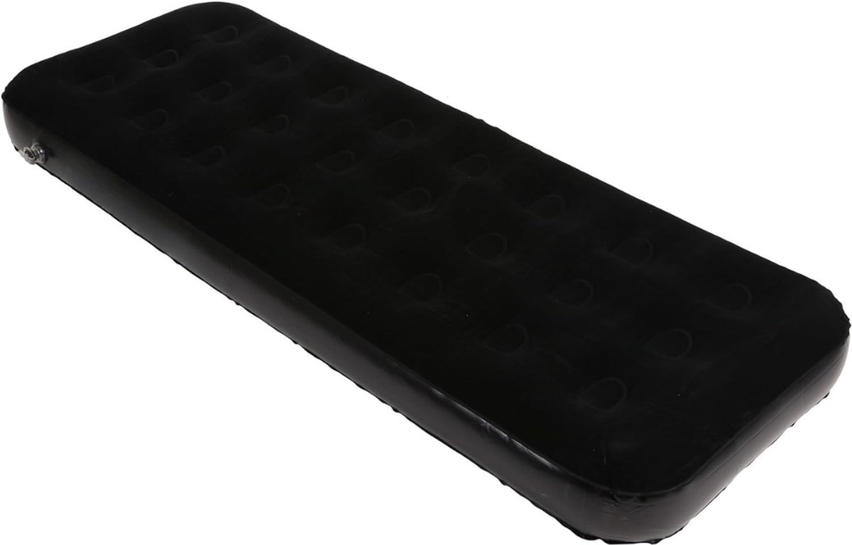 Camping Matras - Opvouwbaar Matras - Vouwmatras - Camping Matje - Slaapmat - Logeer Matras - Luchtmatras - Kampeer Matras - Camping Bedje - PVC - 185 x 75 x 21 cm - Zwart - van Imperatoris