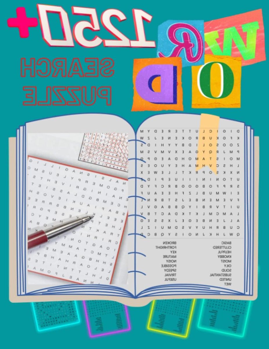 Woordzoekboek - Puzzelboek Volwassenen - Hersenen Trainen - Meer Dan 1250 Woorden - 21.59 x 27.94 cm - Niet Van Toepassing