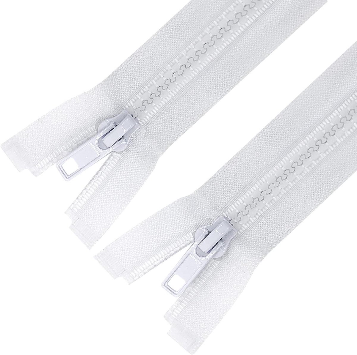 Ritssluitingen - Sluitingen - Kleding Maken - Scheidende Ritsen - 40 cm - Wit