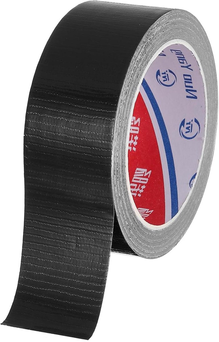 Reparatietape voor Boeken - Boekbindband Stof - Boeken Repareren - Sterke Zelfklevende Lijm - 22 meter - Zwart