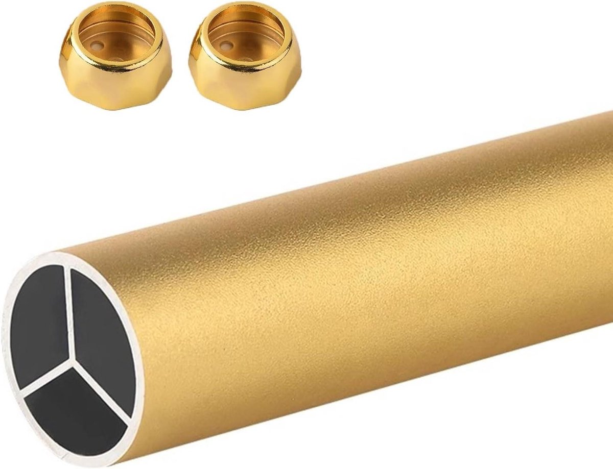 Garderobestang - Kledingstang Kast - Kleding Ophangen - Stevig Aluminium - 150 cm - Goud