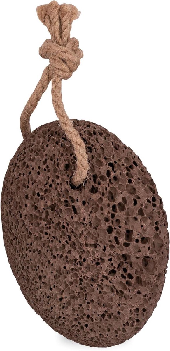 Lavasteen Puimsteen - Eeltverwijderaar Voetvijl - Voetverzorging - Natuurlijke Peelingsstructuur - 7 x 3.5 x 10.5 cm - Grijs