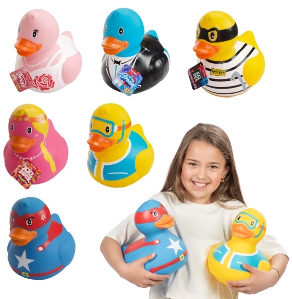 Toi-Toys badeend XXL 22 cm - baby badspeelgoed eend.