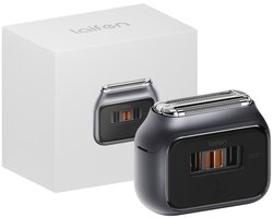 Rasoir homme Laifen P3 Pro - Compact et étanche - Rasage humide, sec et mousse - Autonomie de 100 minutes - Charge Quick - Gris foncé