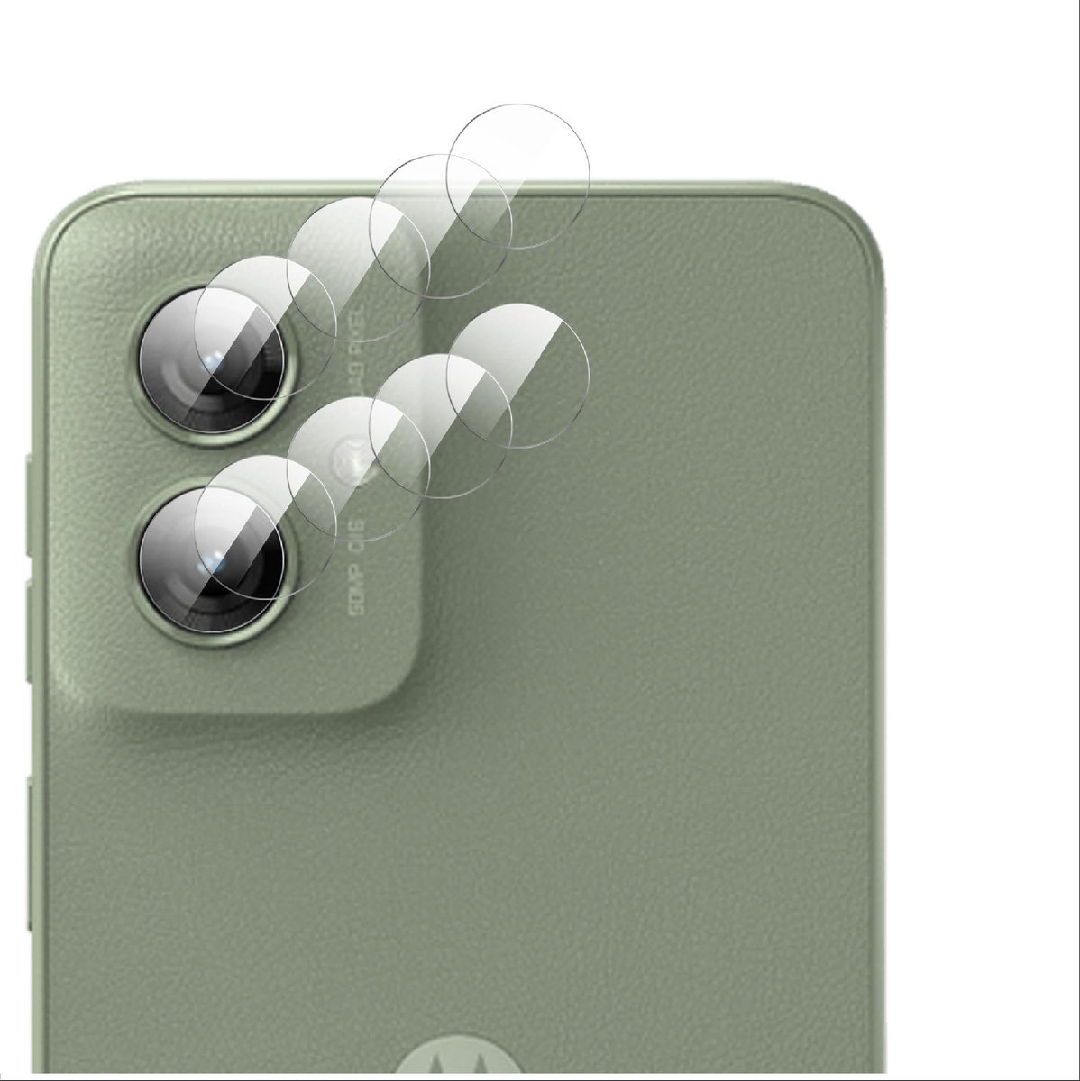 Allecto - Ultradunne cameralensbeschermer - HD gehard glas - 4-pack - Bescherming - Compatibel met Motorola Moto G55 - Ideaal voor fotografie