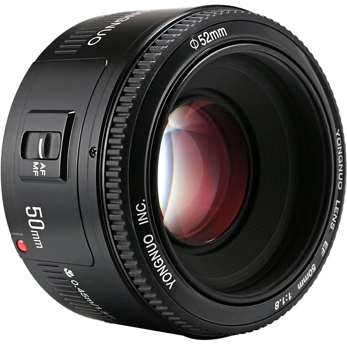 Allecto - Autofocus lens - 50 mm - Lichtsterkte F1.8 - Geschikt voor Canon - Ideaal voor portretfotografie - Compact en lichtgewicht