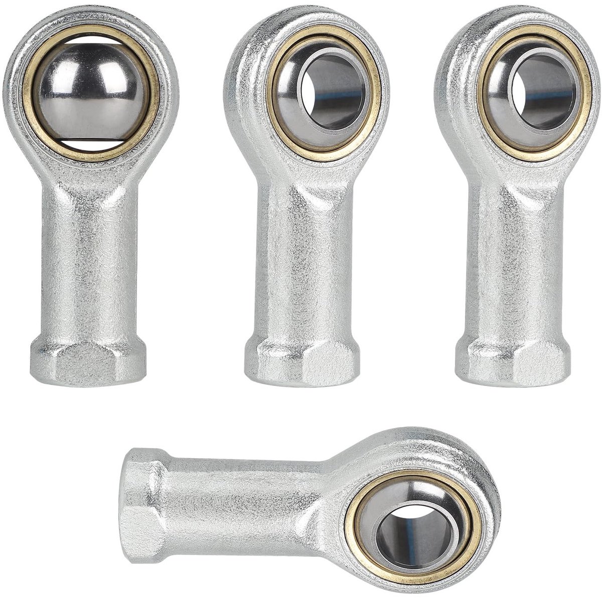 Allecto - Eindlagers M12 - Kogellagers voor fietsen - Duurzaam staal - Geschikt voor motorfietsen - Mechanische uitrusting - 4 stuks