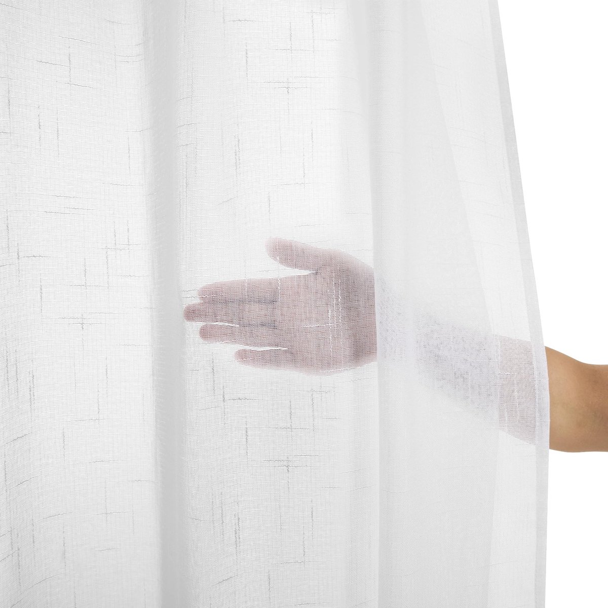 Allecto - Voile gordijnen - Lichtfilterend - Wit - Gordijnset - Luxe uitstraling - Geschik