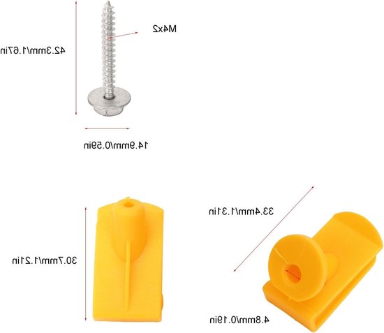 Ondersteuningsclips Set voor Smart Fortwo W450 W451, 8 Stuks Motorbevestiging en Vervangingsclips voor Onderplaat — afbeelding 4
