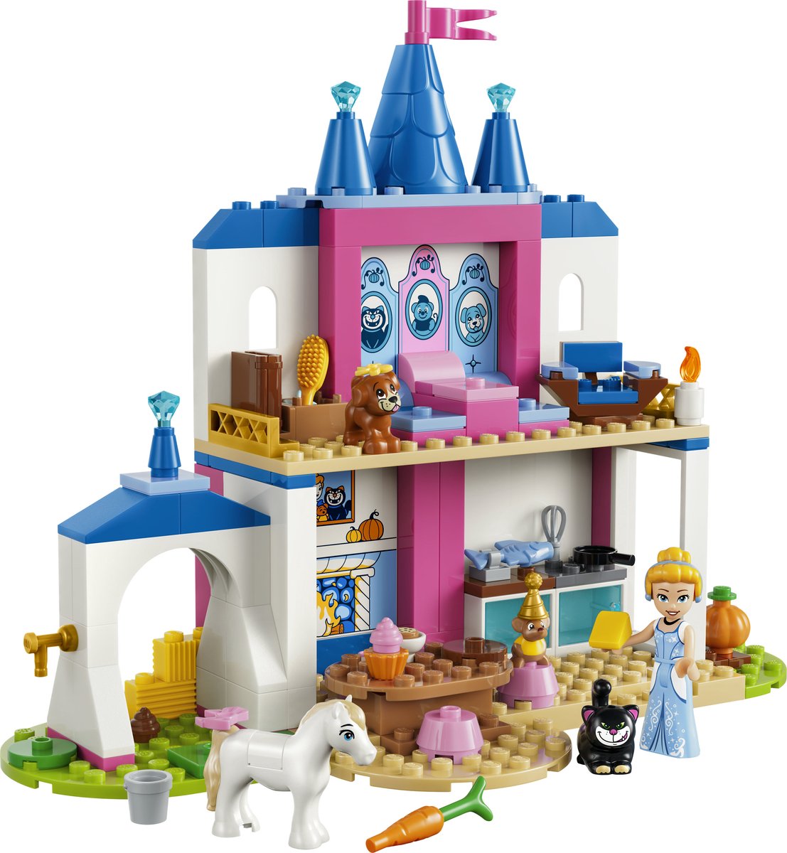 LEGO® ǀ Disney Princess Assepoesters Kasteel met Dierenvriendjes - Bouwspeelgoed voor Kinderen met Assepoester en 4 Dieren - 43283 — cadeau in Spellen & Speelgoed - foto 4