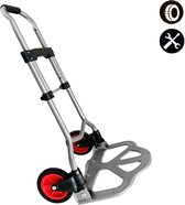 Opvouwbare Steekwagen 80 kg – Transportkar Inklapbaar met Telescopische Handgreep – Trolley / Handkar – Lichtgewicht Bagagewagen voor Verhuizen & Boodschappen