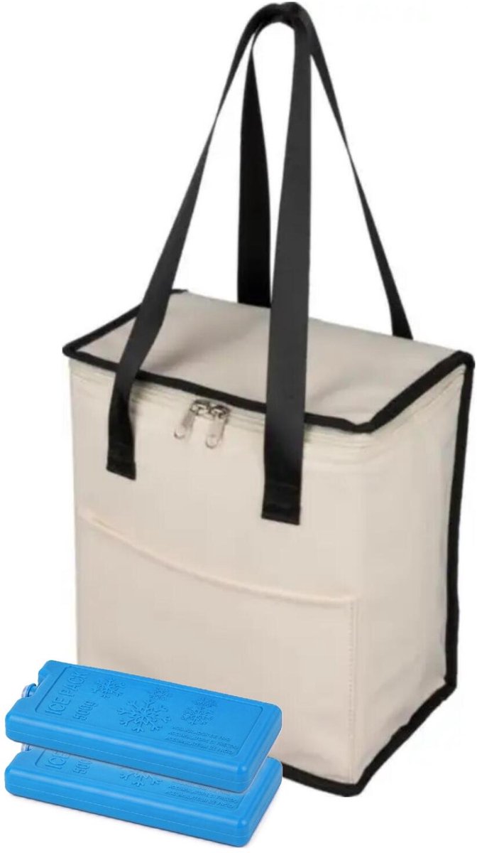 Impression Koeltas Adira - beige - lunchpakket / drankjes - 9 liter - incl 2x koelelement