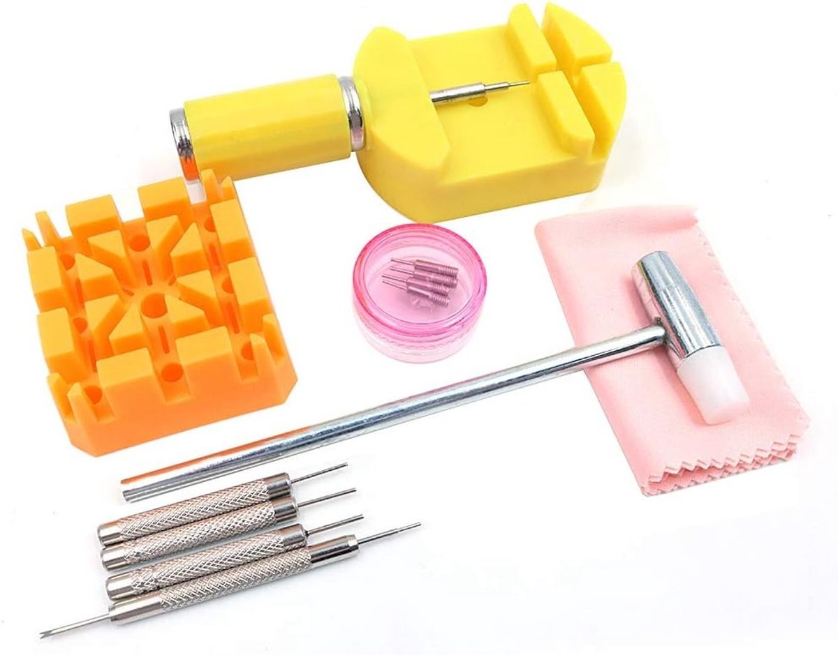 Allecto - Watch Band Tool Kit - Horloge Link Verwijderaar - Perfect voor Horloge Reparatie - Handig en Compact - Spring Bar Tool Set - Geschikt voo...