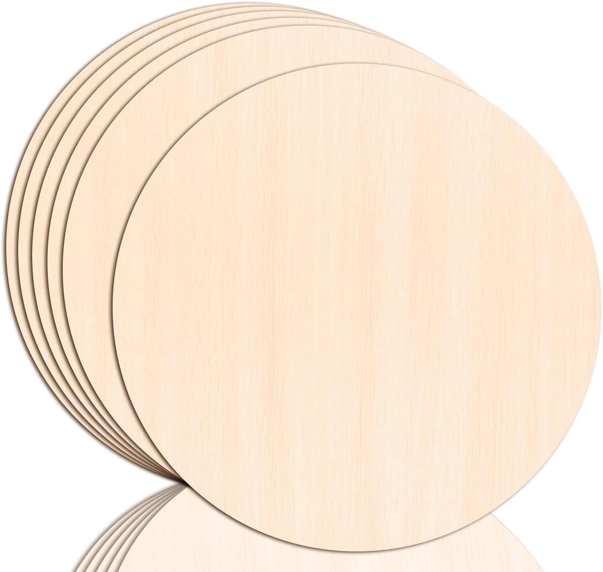 Houten Cirkels Knutselen - Hout Schijven - Huis Decoratie Maken - Natuurlijke Afwerking - 35 cm Doorsnede - Houtkleur