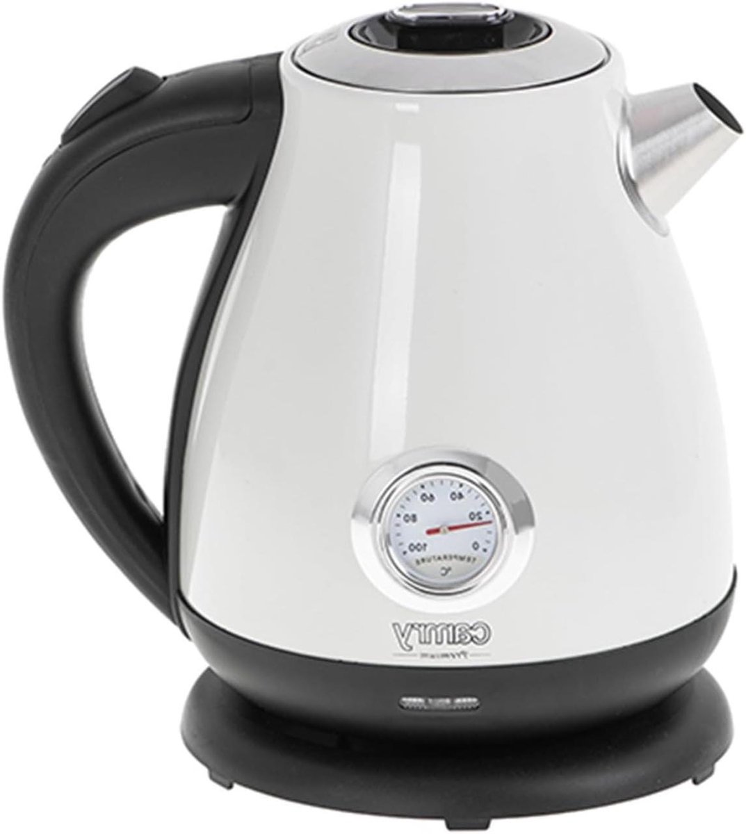 Elektrische Waterkoker - Waterkoker met thermometer - Water Koken - Analoge Temperatuurmeter - 17 Liter - Wit