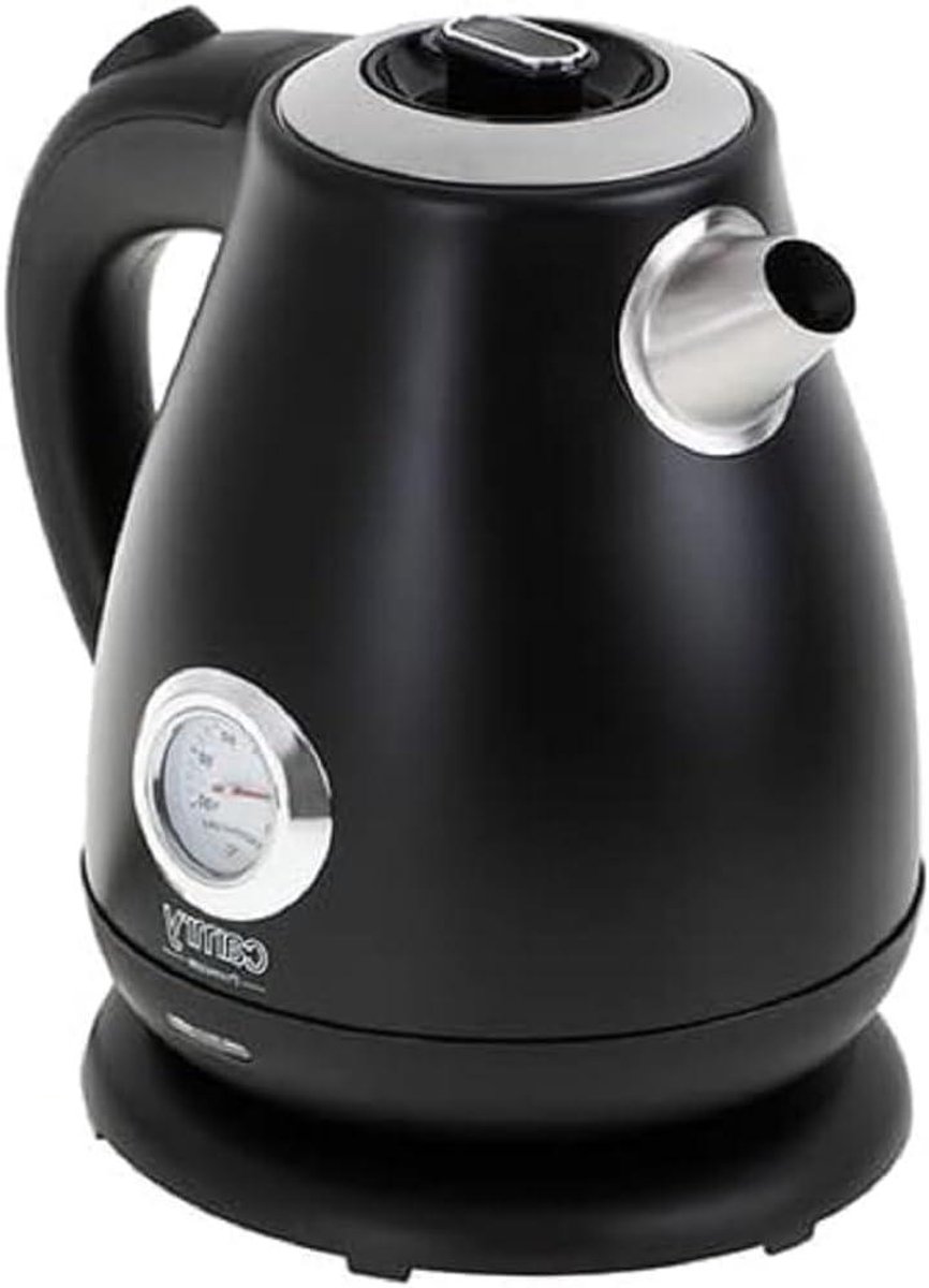 Elektrische Waterkoker - Kookketel Thermometer - Snel Water Koken - Met Geïntegreerde Thermometer - 17 Liter - Zwart