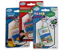 Reisspelletjes Kinderen – Levensweg, Trivial Pursuit & Monopoly – 3 Compacte Vakantiespellen - Vanaf 8 Jaar