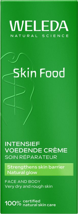 WELEDA Skin Food - Intensief Voedende Crème - Voor Gezicht En Lichaam - Voedt Alle Plekjes Die Ruw En Droog Zijn - Vermindert Trekkerig Gevoel Bij Droge Huid - 100% Natuurlijke Ingrediënten - 75ml