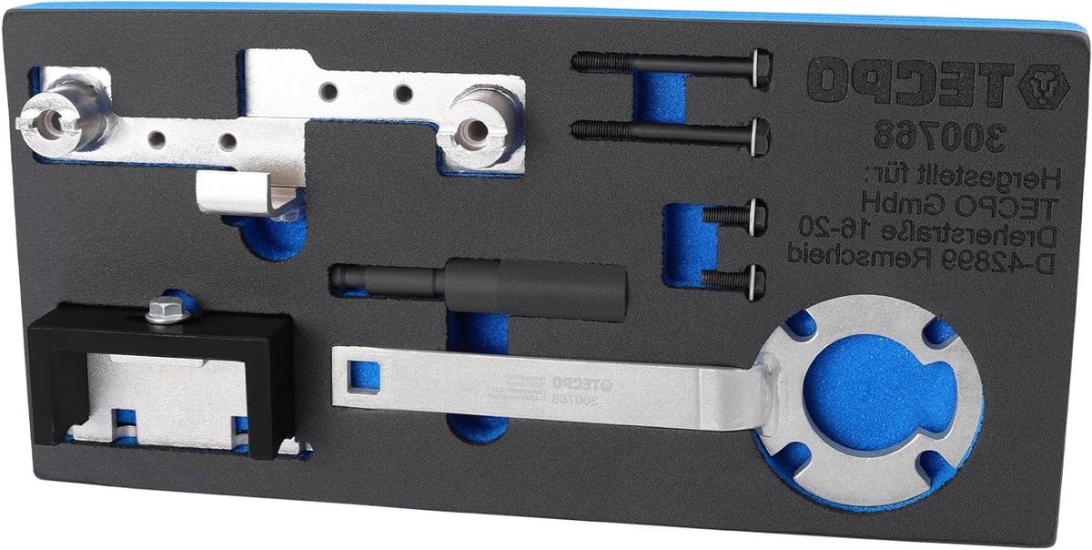Motorafstelgereedschapset - Nokkenas gereedschap - Motorreparatie - Precise timing fixatie - Ford Volvo - Zilver