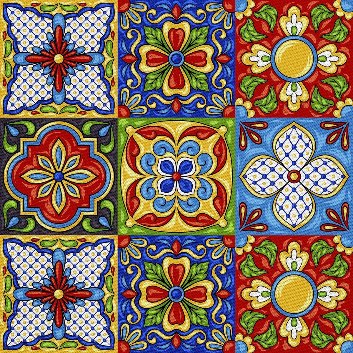 Tafelkleed - Tafelzeil - Bescherming Tafel - Waterafstotend - 200 x 140 cm - Mexicaans Talavera