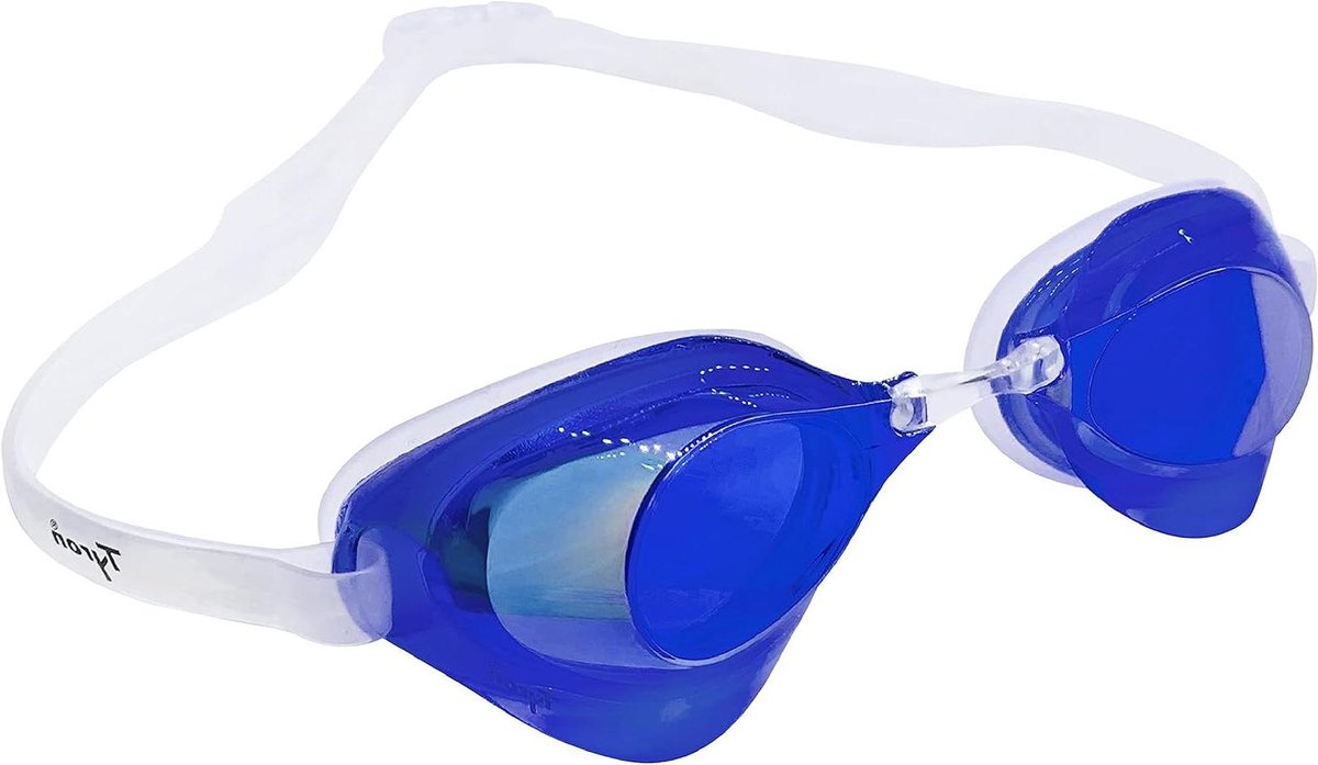 Zwembril - Zwemmasker - Wedstrijdzwemmen - Gereduceerde Waterweerstand - 14 x 4 x 3 cm - Donkerblauw gespiegeld