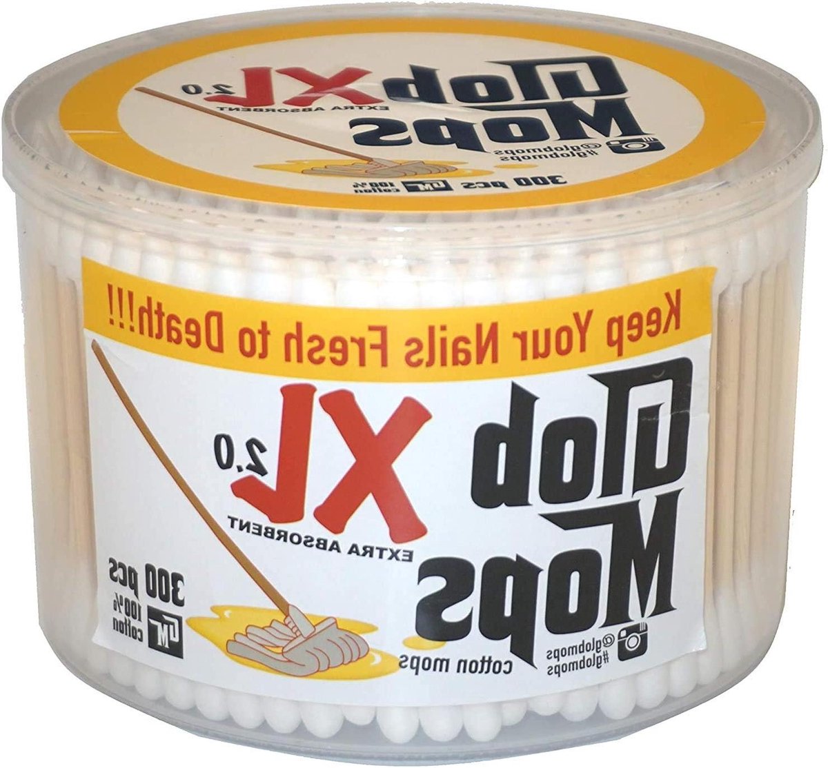 Glob Mops XL - Wattenstaafjes - Schoonmaken - Dubbelzijdige reiniging - 12 cm - Niet gespecificeerd