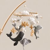 Fay& Mobile pour bébé Mobile Bébé Animaux aquatiques Marins – Mobile Box – Mobile Animaux Chambre Chambre de bébé – Cadeau Baby Shower Mobile Bébé – Mobile Berceau – Mobile Mobile pour bébé Feutre – Cadeau Maternité – Sinterklaas – Vacances.