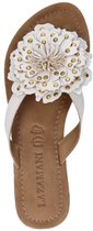 Lazamani - Kira - Dames - Slippers - Wit