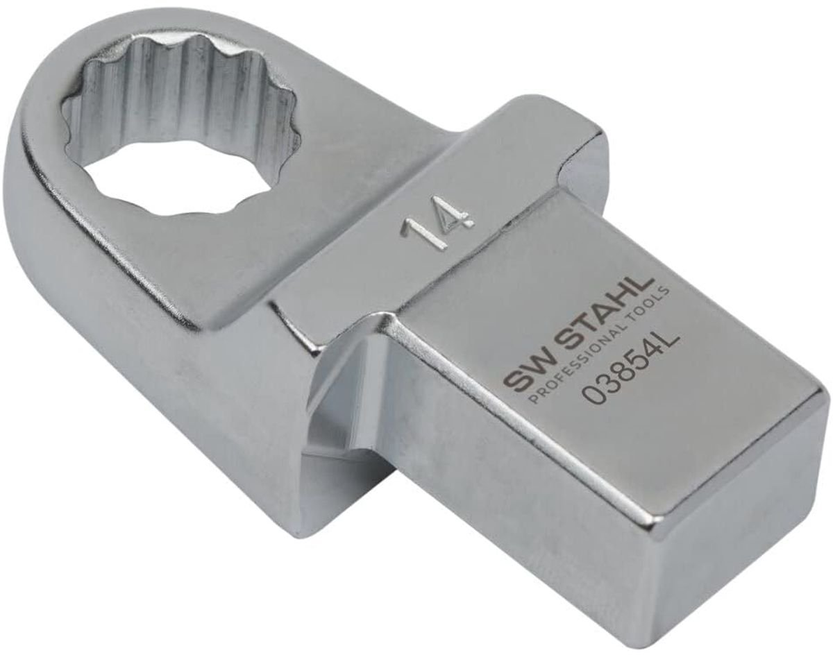 SW-Stahl 03854L Insteekringsleutel 14 mm I Insteekvierkant 14 x 18 mm I Insteekringsleutel SW 14mm