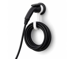 Promount EV Laadkabel Houder – Kabelhaak voor Type 2 Laadkabel – Wandhouder / Cable Hook – Wit