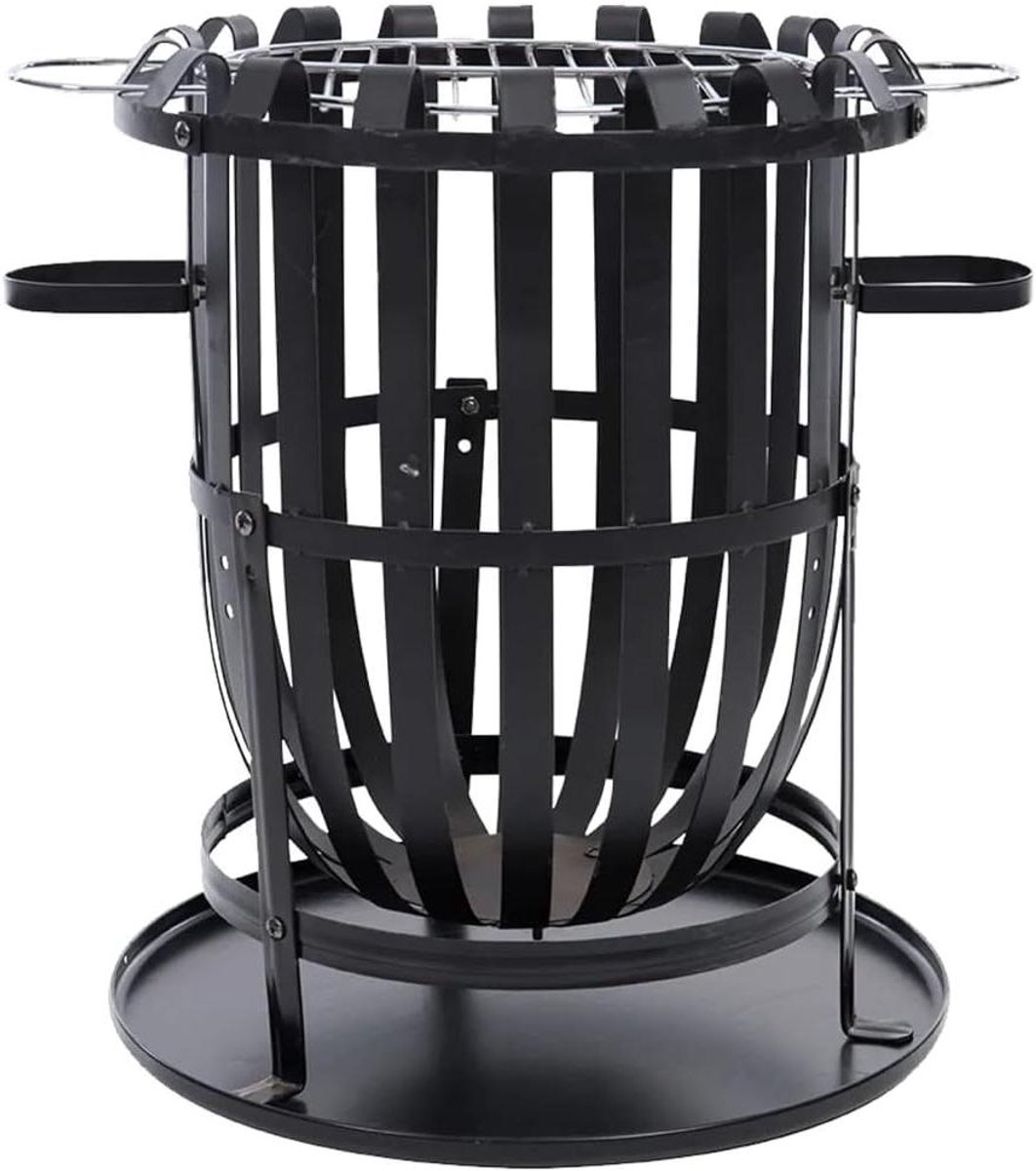 Buitenhaard - Vuurkorf Terras - Terras Verwarmen - Uniek Design - 40x40x56 cm - Zwart